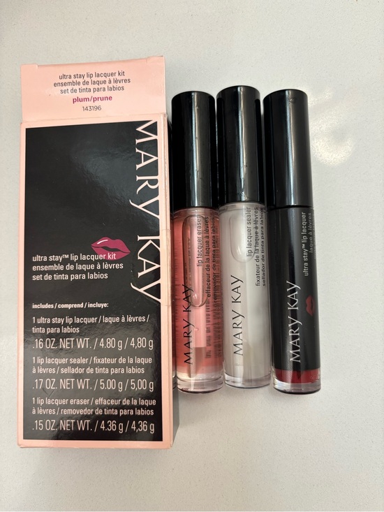 Mary Kay Other - NEW Mary Kay Ultra Stay Lip Lacquer Kit - Plum (3-Piece Set)